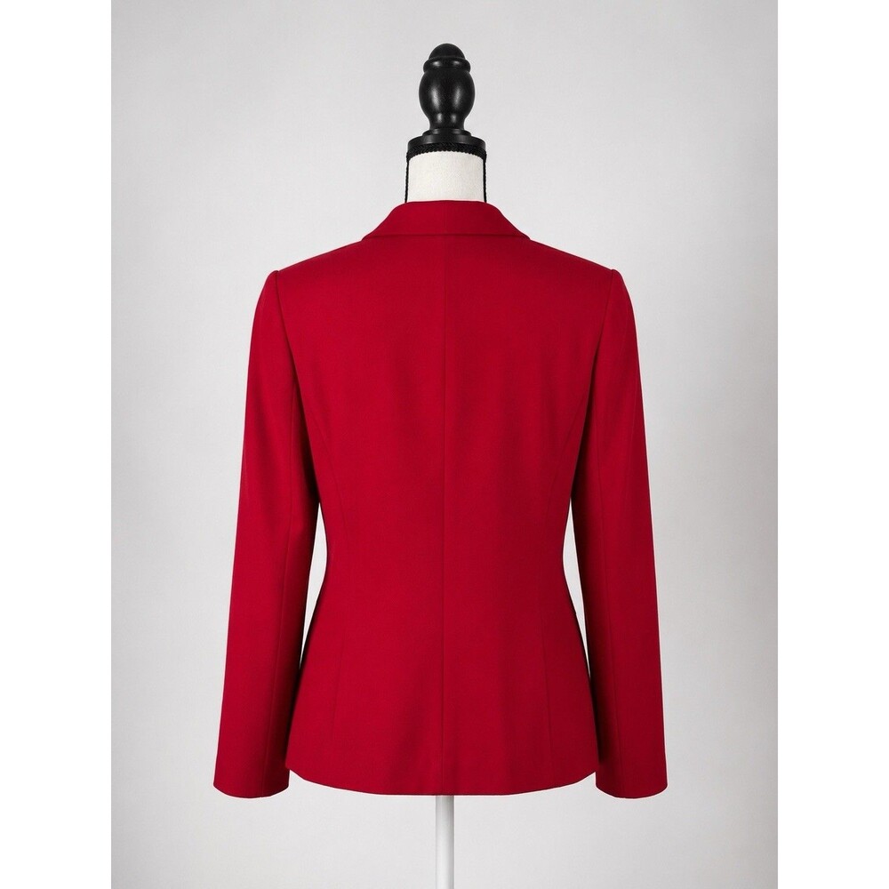 Le Suit Vintage Red Frog Knot Blazer Jacket Size 14‎ - Picture 3 of 5